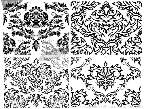 Image of seamless damask pattern