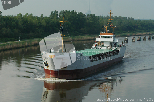 Image of Ship in Kiel Canal