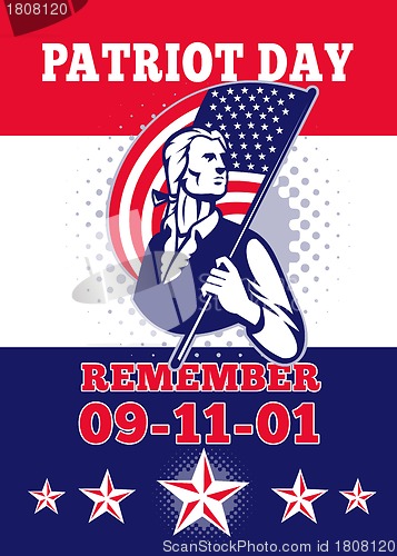 Image of American Patriot Day Poster 911 Greeting Card