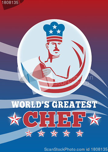 Image of World's Greatest American Chef Greeting Card Poster