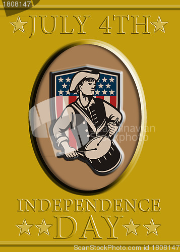 Image of American Patriot Independence Day Poster Greeting Card