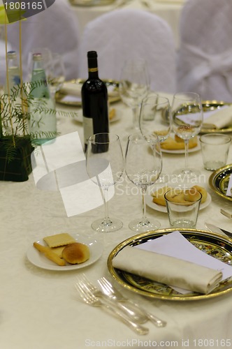 Image of Wedding table setting