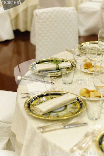 Image of Wedding table setting