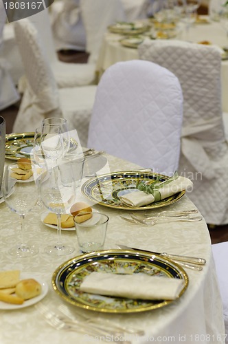 Image of Wedding table setting