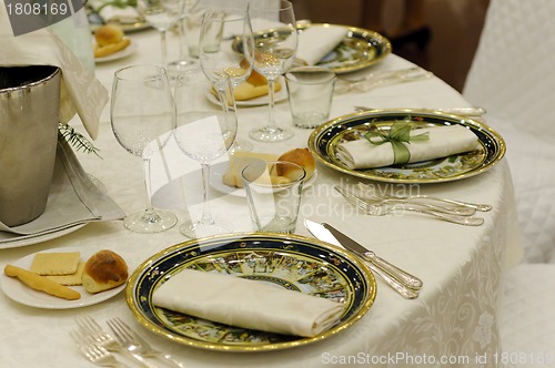 Image of Wedding table setting