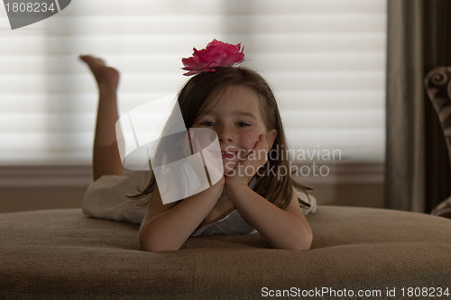 Image of Playful, happy child posing.