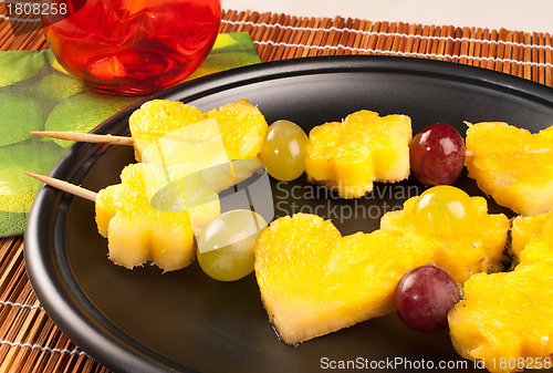 Image of Fruit kebabs