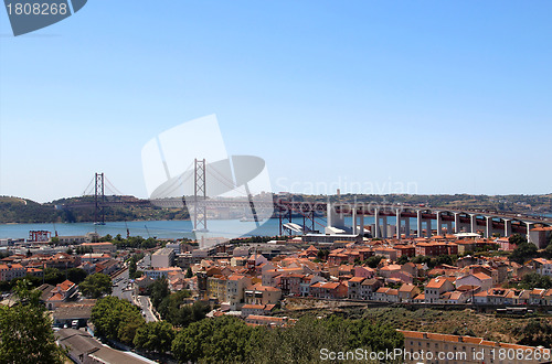 Image of Lisbon, Portugal, 25th of April Bridge