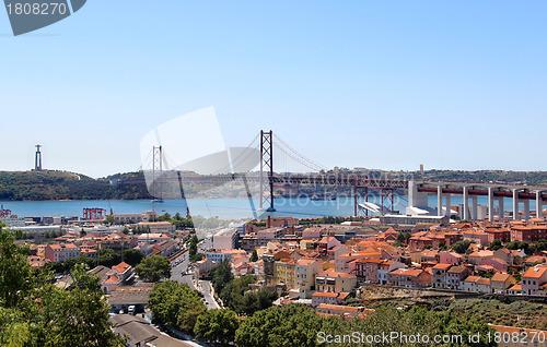 Image of Lisbon, Portugal, 25th of April Bridge