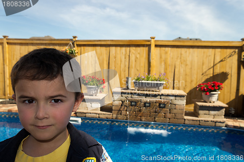 Image of Child by a pool