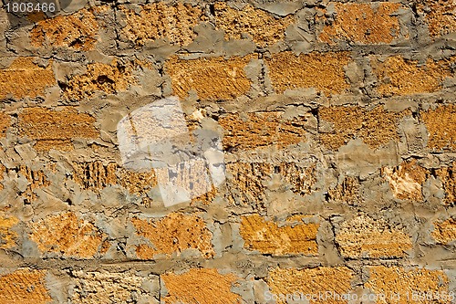 Image of Limestone blocks wall