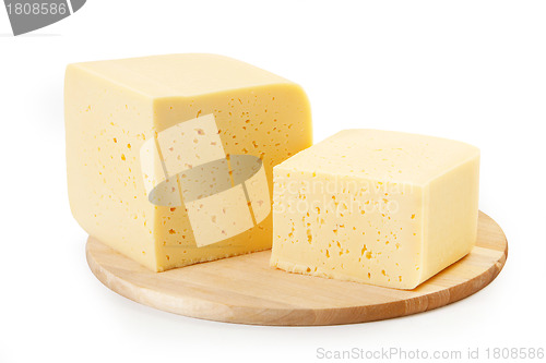 Image of two pieces of cheese
