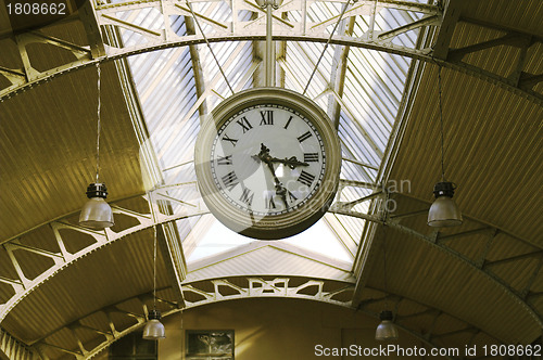 Image of Hanging public clocks