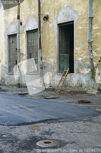 Image of Big windows in old industrial facilities