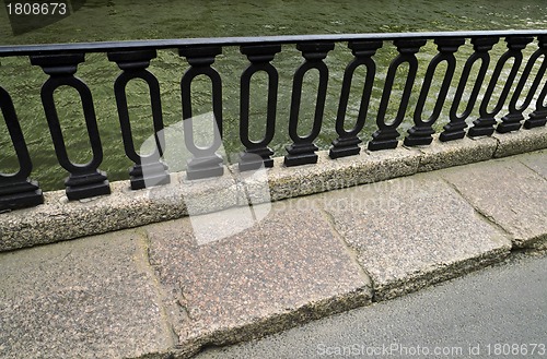 Image of Iron Railings at Moika River Embankment