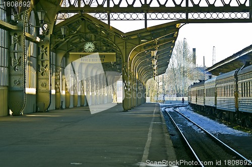 Image of Railroad station platform