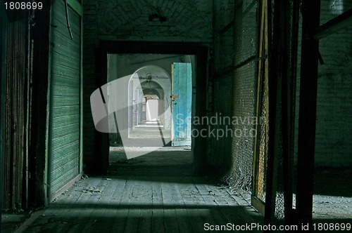 Image of Corridor in Abandoned Storehouse Building