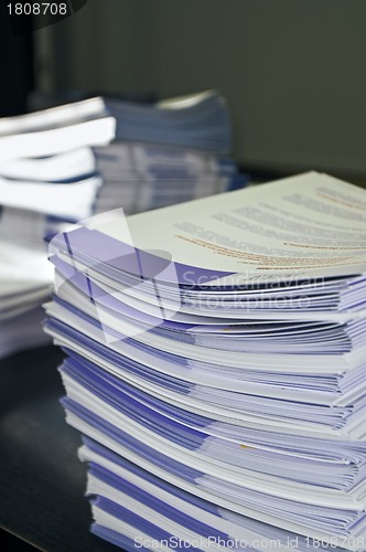 Image of Piles of Handout Pamphlets