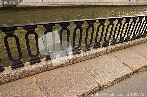 Image of Iron Railings at Moika River Embankment