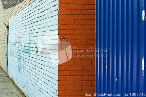 Image of corner and painted wall