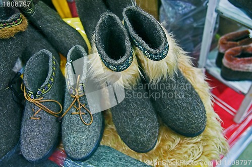Image of felted shoes