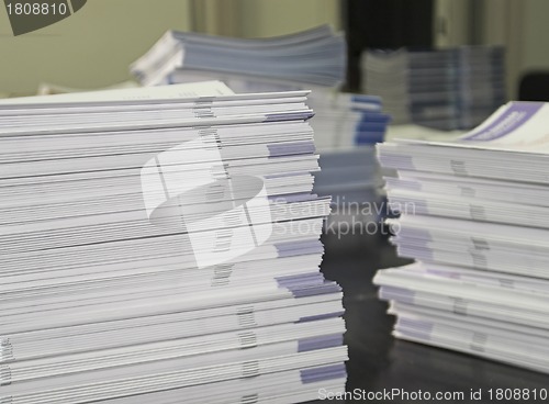 Image of Piles of Handout Pamphlets