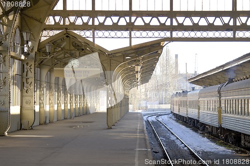 Image of Railroad station platform