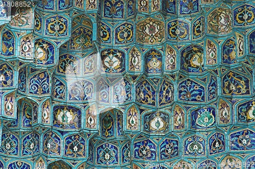 Image of Fragment of a tiled wall