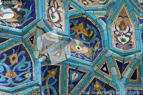 Image of Fragment of a tiled wall 