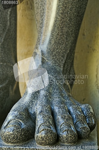 Image of Leg of Granite Sculpture 