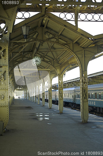 Image of Railroad station platform