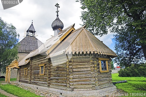Image of Ancient Russian loghouse church