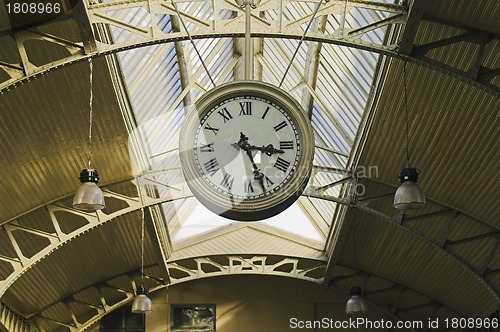 Image of Hanging public clocks