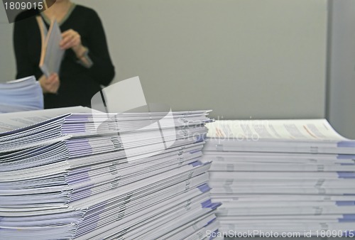 Image of Piles of Handout Pamphlets