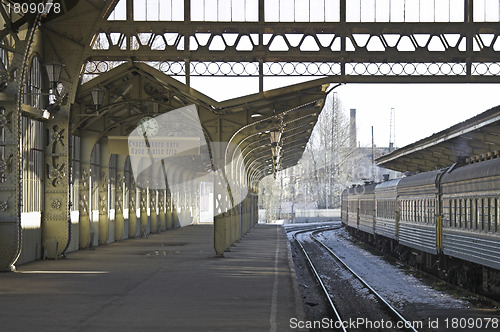 Image of Railroad station platform