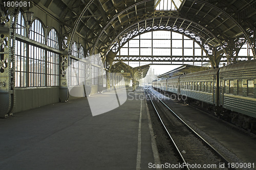 Image of Railroad station platform