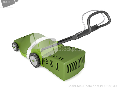 Image of Green lawn mower