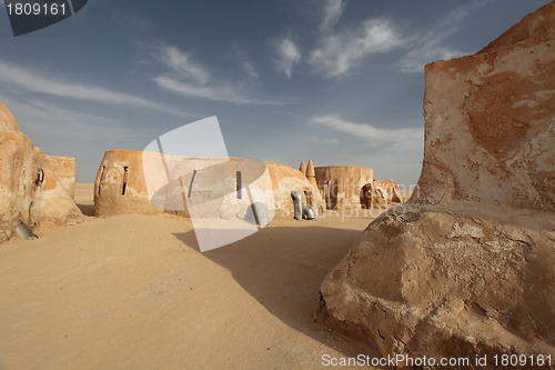 Image of town in the Sahara Desert