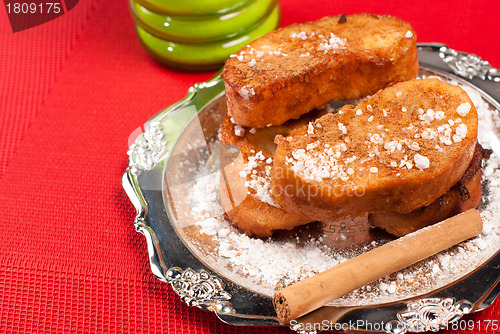 Image of Traditional fried bread slices