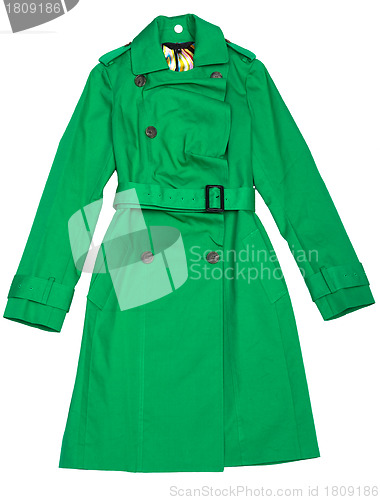 Image of Green Women's raincoat