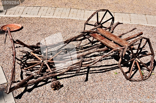 Image of Collapsed Old Wagon