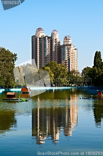 Image of Building and Reflection