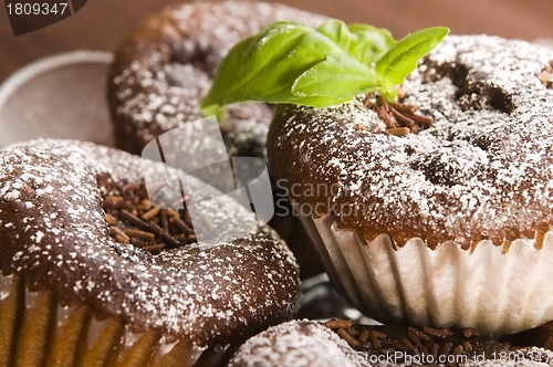 Image of Homemade chocolate muffins
