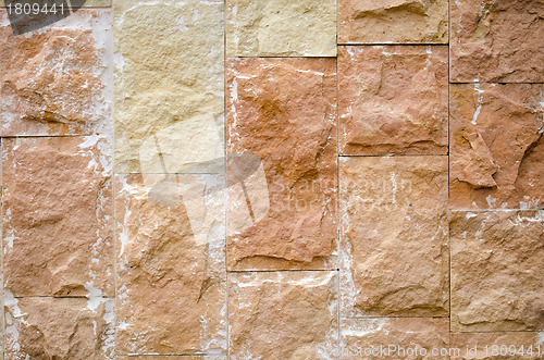 Image of Background of decorative ceramic brick wall 