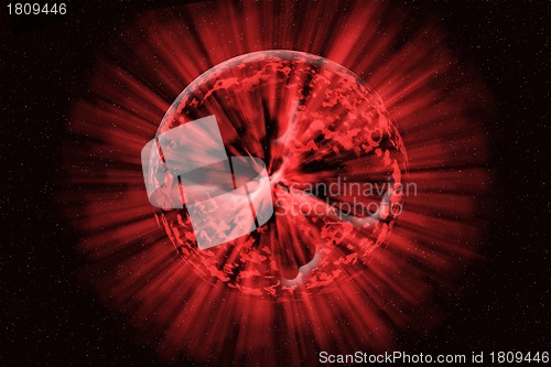 Image of Explosion on the planet