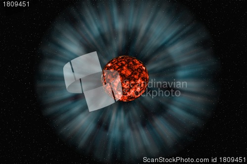 Image of Explosion on the planet