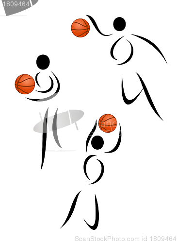 Image of Vector basketball symbol