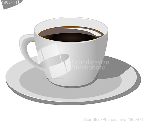 Image of Coffee cup on white background
