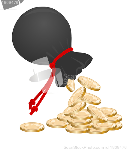 Image of Sack with money