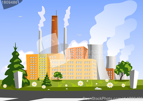 Image of Factory, vector illustration